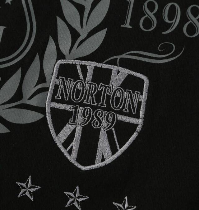 大きいサイズ Norton 半袖 ポロシャツ ロゴ 刺? プリント ブラック 3L 4L 5L 6L/1278-6291-2-110_3