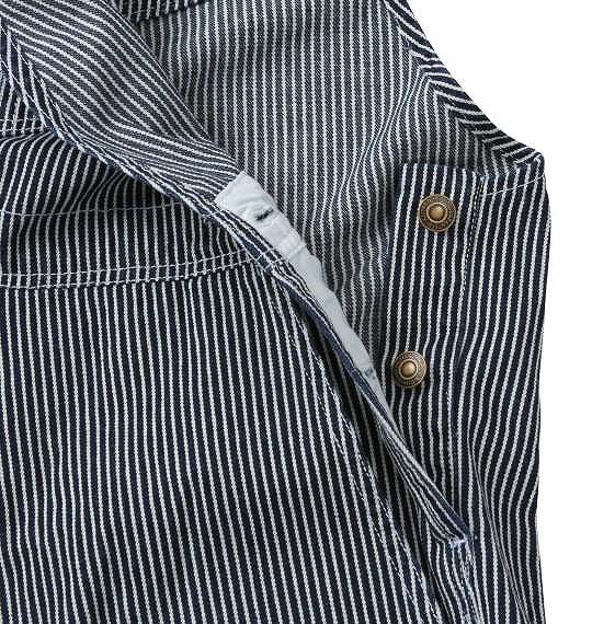 大きいサイズ Mc.S.P デニムオーバーオール ヒッコリー 3L 4L 5L 6L 8L/1154-5301-3-118