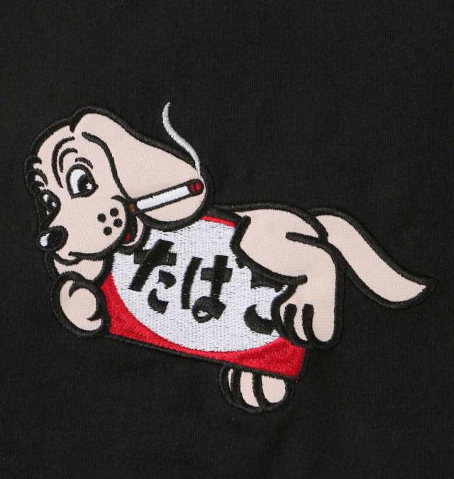 大きいサイズ GALFY ヤニラバーズ 長袖 Tシャツ ブラック 3L 4L 5L 6L/1258-5100-2-118
