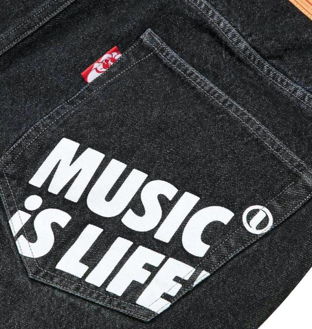 大きいサイズ NESTA BRAND ウォッシュドデニムパンツ ブラック 100〜160cm/1274-2355-2-118