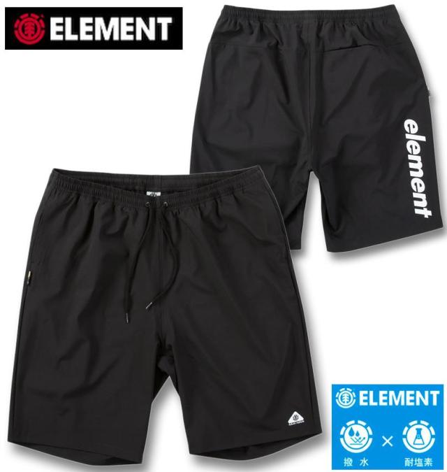 大きいサイズ ELEMENT WATER ハーフパンツ ブラック 3L 4L 5L 6L/1274-5285-2-118
