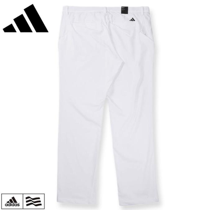大きいサイズ adidas golf アディダスゴルフ アディゼロ EX STRETCH ACTIVE 撥水 パンツ ホワイト 104cm 108cm/1274-5301-1-218