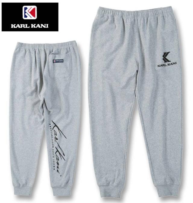 大きいサイズ KARL KANI 裏毛 スウェットパンツ ミックスグレー 3L 4L 5L 6L 8L/1274-5340-1-118