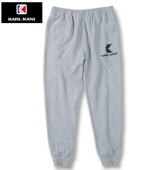大きいサイズ KARL KANI 裏毛 スウェットパンツ ミックスグレー 3L 4L 5L 6L 8L/1274-5340-1-118