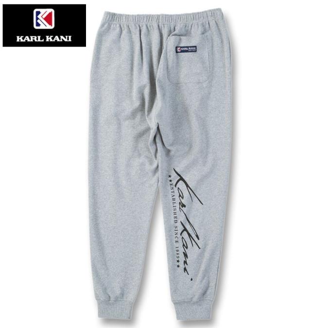 大きいサイズ KARL KANI 裏毛 スウェットパンツ ミックスグレー 3L 4L 5L 6L 8L/1274-5340-1-118