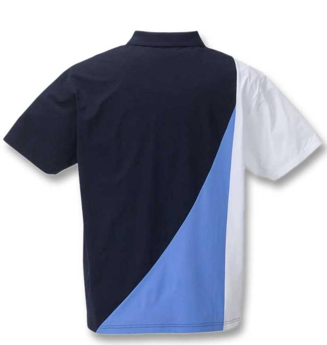 大きいサイズ LE COQ SPORTIF ヘランカ サンスクリーン 半袖 襟付シャツ ネイビー 3L 4L 5L 6L/1278-4221-1-118