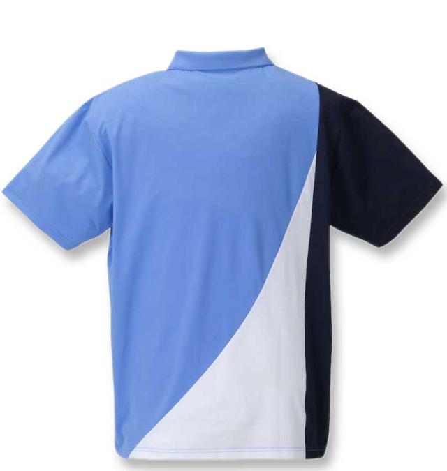 大きいサイズ LE COQ SPORTIF ヘランカ サンスクリーン 半袖 襟付シャツ ブルー 3L 4L 5L 6L/1278-4221-2-118