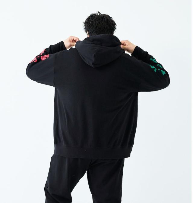 大きいサイズ NESTA BRAND 裏毛 フルジップ パーカー ブラック 3L 4L