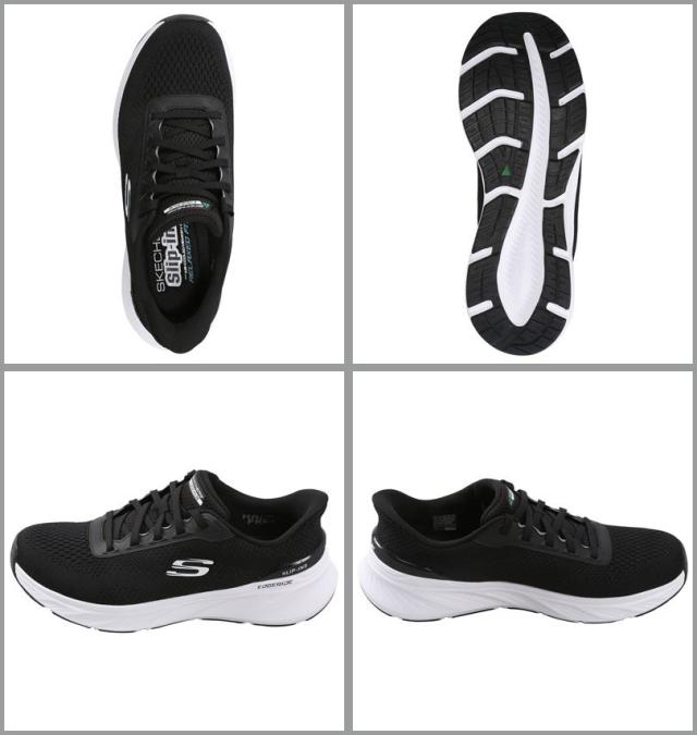 大きいサイズ SKECHERS スニーカー SLIP-INS EDGERIDE ブラック 30cm 31cm 32cm/1240-5361-2-119