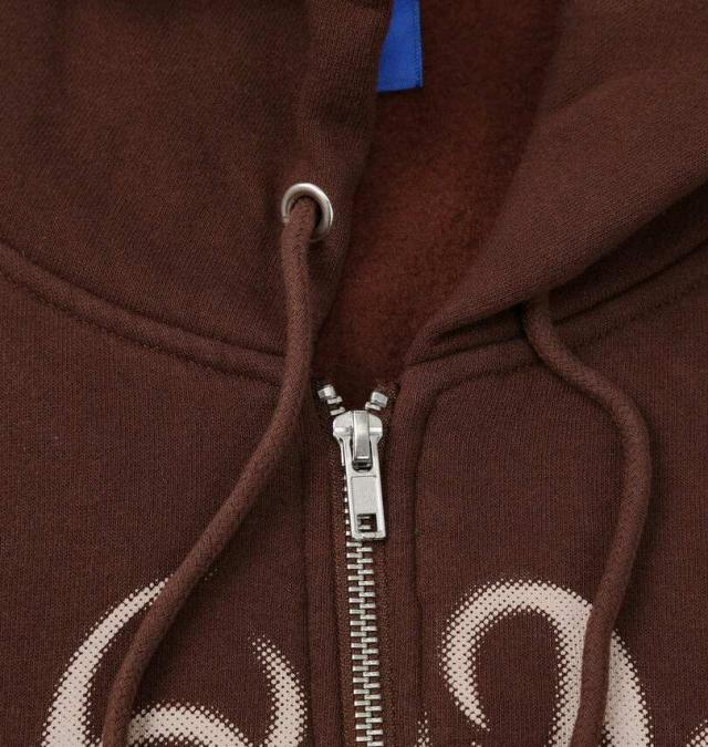 大きいサイズ SEQUENZ パウダースプレー ブリーチ加工 フルジップ パーカー ブラウン 3L 4L 5L 6L/1258-5385-1-120