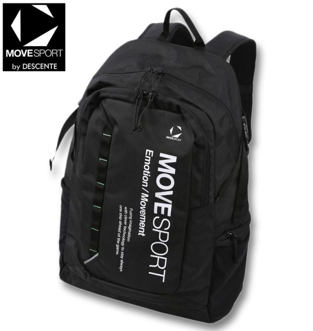 大きいサイズ MOVESPORT ENERGY CARRY 40L バックパック リュック ブラック×ライム/1270-5300-1-120