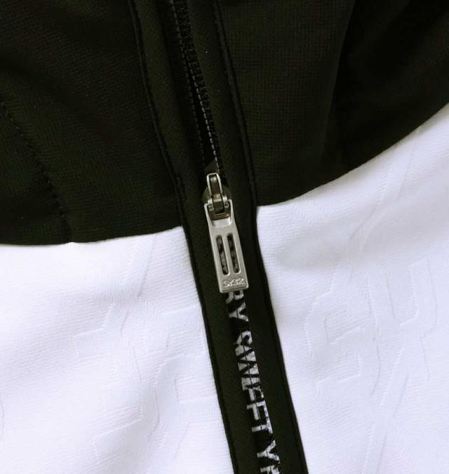 大きいサイズ SY32 by SWEET YEARS ゴルフ ボンディング SYGジャガード フルジップ フーディ ジャケット ホワイト 3L 4L 5L 6L/1273-4357-1-320