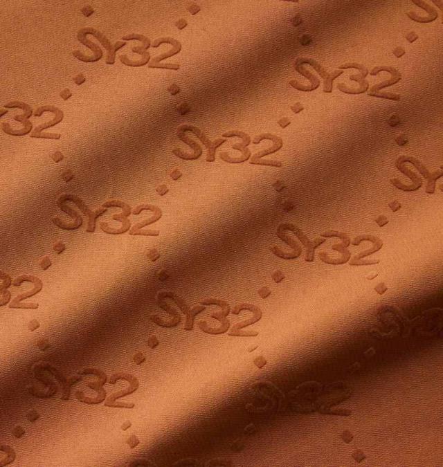 大きいサイズ SY32 by SWEET YEARS ゴルフ フロッキー ウーブンストレッチ フルジップ フーディ ジャケット キャメル 3L 4L 5L 6L/1273-5335-3-320