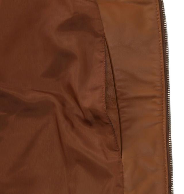 大きいサイズ TETE HOMME スタンドカラー レザーブルゾン キャメル 3L 4L 5L 6L/1273-5357-1-720