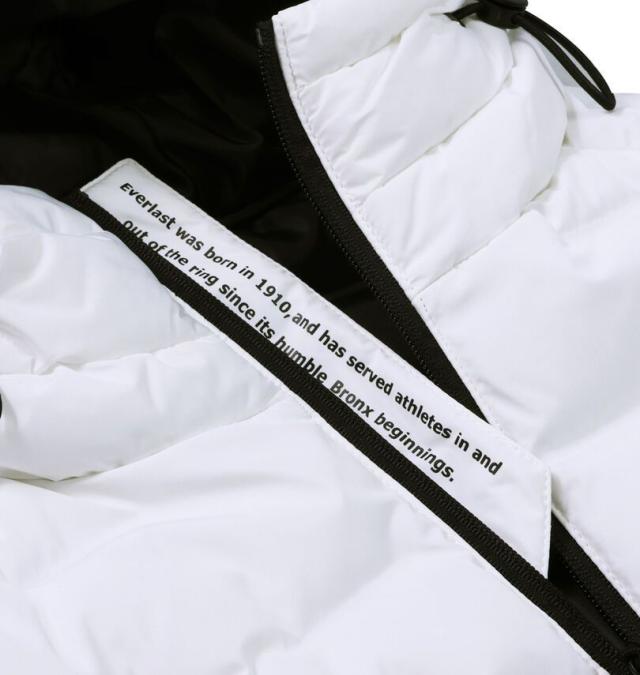 大きいサイズ EVERLAST 脇切替 防風 フード ベスト ホワイト 3L 4L 5L 6L/1273-5391-1-120