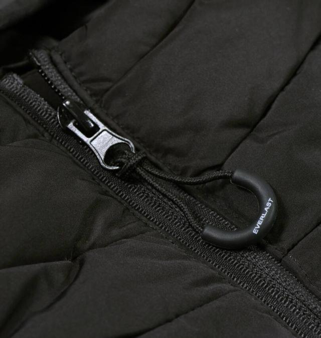 大きいサイズ EVERLAST 脇切替 防風 フード ベスト ブラック 3L 4L 5L 6L/1273-5391-2-120