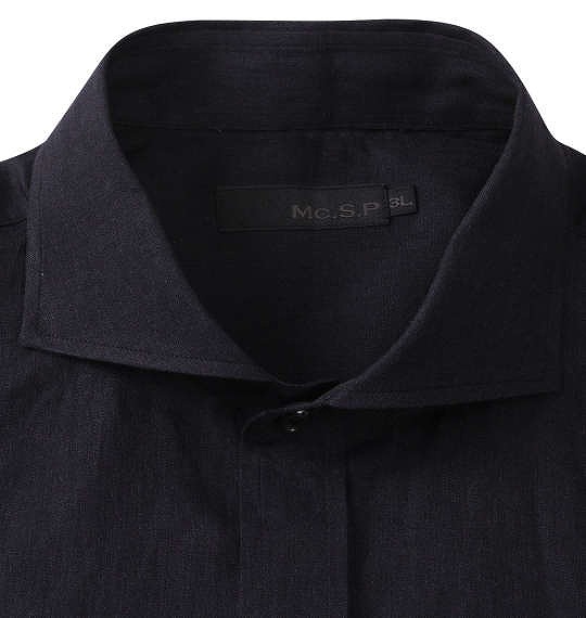 大きいサイズ Mc.S.P カッタウェイ長袖シャツ ブラック 3L 4L 5L 6L/1277-3282-2-120