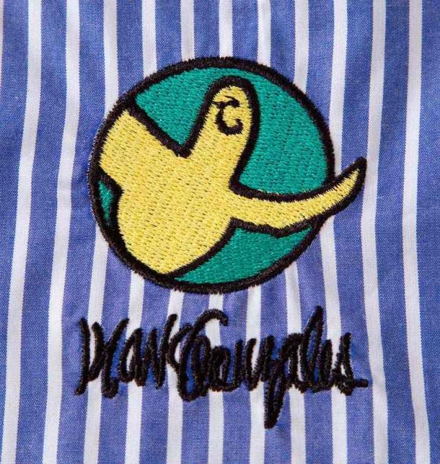 大きいサイズ (What it isNt) ストライプ 半袖シャツ ネイビー 3L 4L 5L 6L 8L/1277-5255-1-120