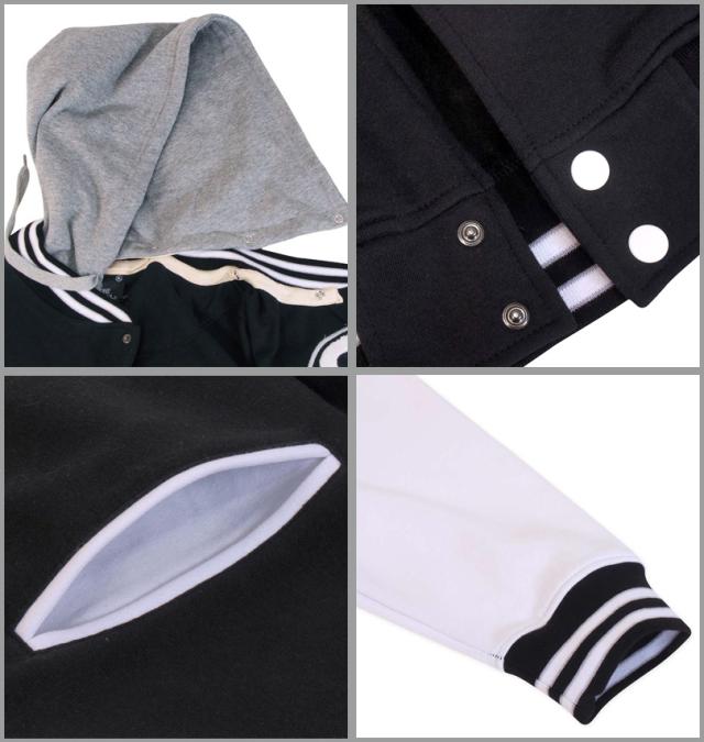 大きいサイズ b-one-soul DUCK DUDEスウェットスタジアムジャケット ブラック 3L 4L 5L 6L/1258-2393-2-128