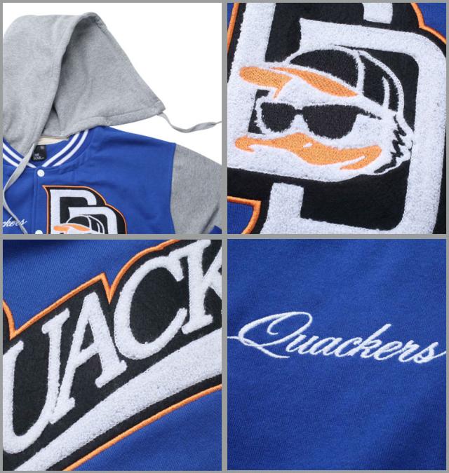 大きいサイズ b-one-soul DUCK DUDEスウェットスタジアムジャケット ブルー 3L 4L 5L 6L/1258-2393-3-128