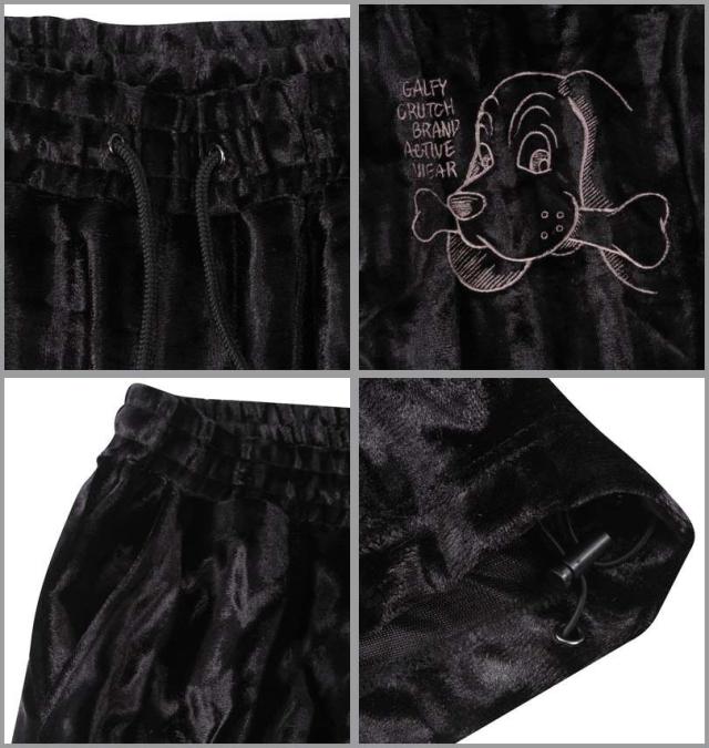 大きいサイズ GALFY ベルボア 上下セット ブラック 3L 4L 5L 6L/1258-4383-2-228