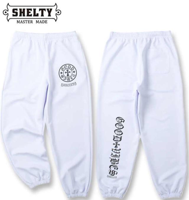 大きいサイズ SHELTY プリント ジャージ 上下セット ホワイト 3L 4L 5L 6L/1268-4312-1-128