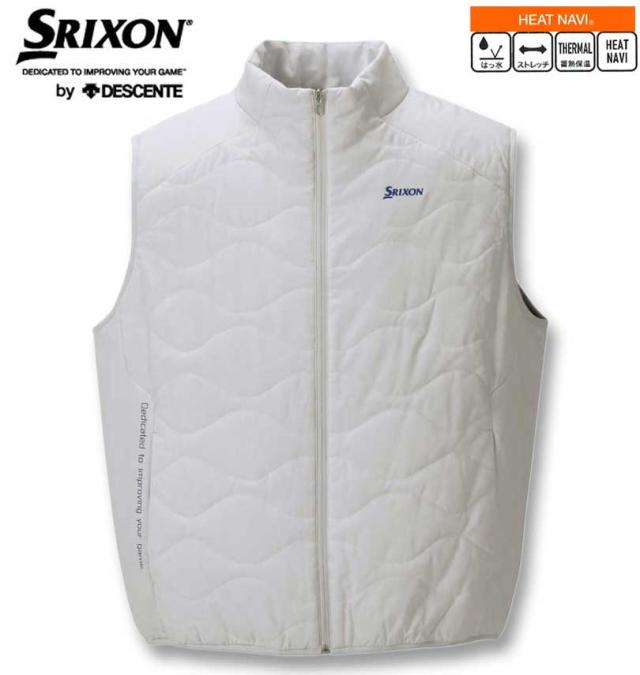 大きいサイズ SRIXON ヒートナビ アウターベスト グレー 3L 4L 5L 6L/1273-3321-1-228