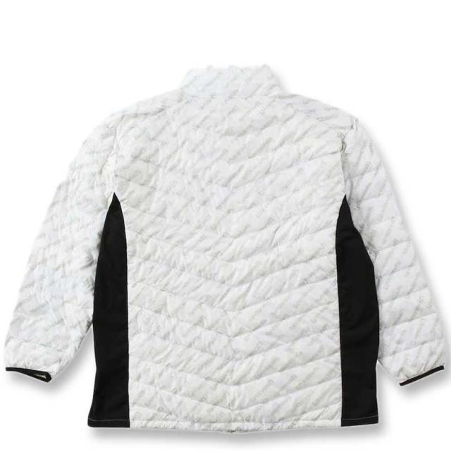 大きいサイズ LOUDMOUTH ハイブリットダウンブルゾン ホワイト 3L 4L 5L 6L/1273-3330-1-228