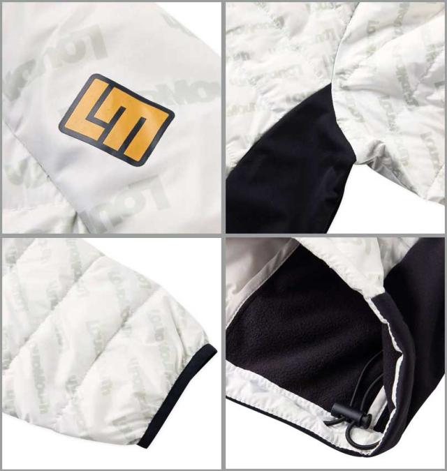 大きいサイズ LOUDMOUTH ハイブリットダウンブルゾン ホワイト 3L 4L 5L 6L/1273-3330-1-228
