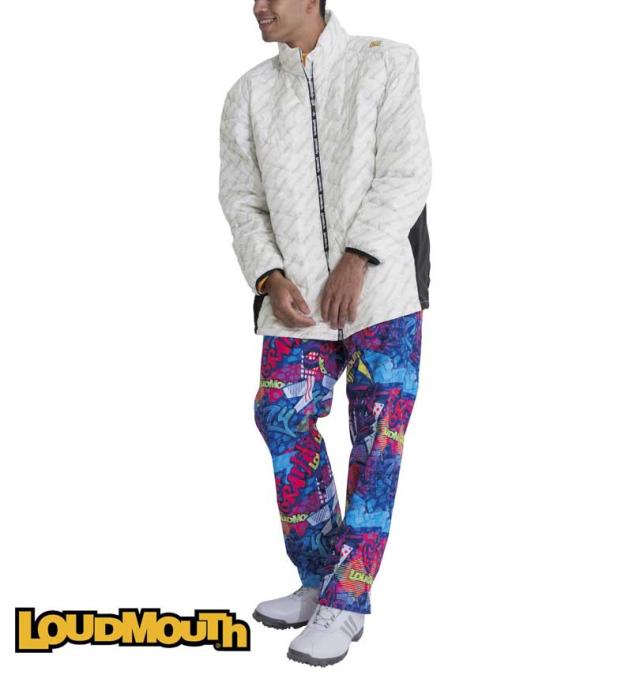 大きいサイズ LOUDMOUTH ハイブリットダウンブルゾン ホワイト 3L 4L 5L 6L/1273-3330-1-228
