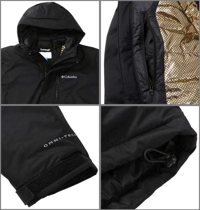 大きいサイズ Columbia オークハーバー インシュレイテッドジャケット ブラック 1X〜6X/1273-3370-2-328