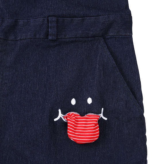 大きいサイズ UP!SMILE ポケットカモフラオーバーオール ネイビー 3L 4L 5L 6L/1274-1345-1-128