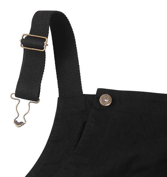 大きいサイズ UP!SMILE ポケットカモフラオーバーオール ブラック 3L 4L 5L 6L/1274-1345-2-128