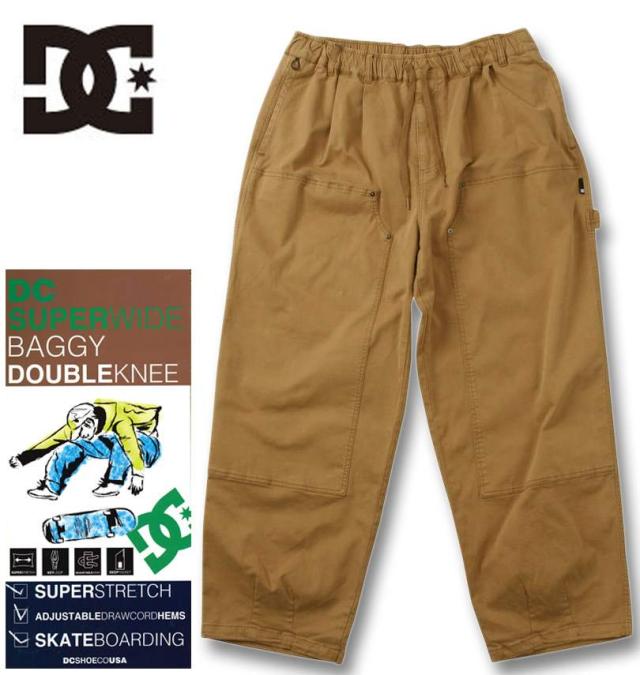 大きいサイズ DCSHOES 25WIDE BUGGY DOUBLE KNEE パンツ ブラウンツイルビンテージウォッシュ 3L 4L 5L/1274-5120-3-128 10,560円