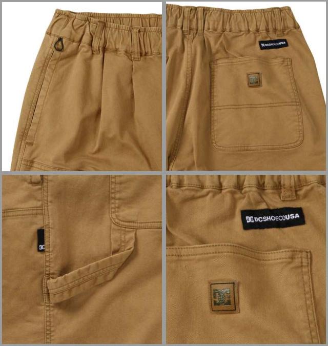 大きいサイズ DCSHOES 25WIDE BUGGY DOUBLE KNEE パンツ ブラウンツイルビンテージウォッシュ 3L 4L 5L/1274-5120-3-128