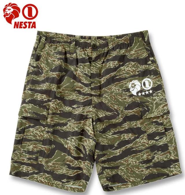 大きいサイズ NESTA BRAND タイガーカモ カーゴ ハーフパンツ タイガーカモ 3L 4L 5L 6L 8L/1274-5281-2-128