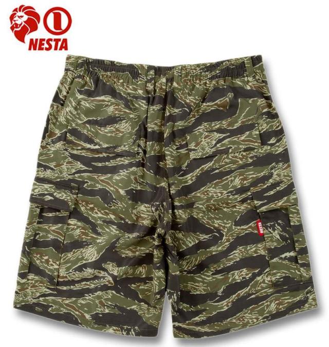 大きいサイズ NESTA BRAND タイガーカモ カーゴ ハーフパンツ タイガーカモ 3L 4L 5L 6L 8L/1274-5281-2-128