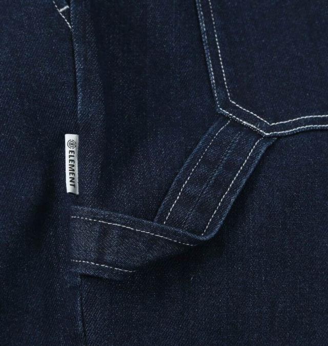 大きいサイズ ELEMENT SHOD デニム ペインターパンツ ネイビー 3L 4L 5L 6L/1274-5330-1-128