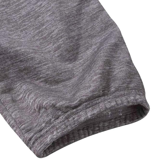 大きいサイズ DESCENTE ライトスムースロングパンツ グレー杢 3L 4L 5L 6L/1276-2301-1-128