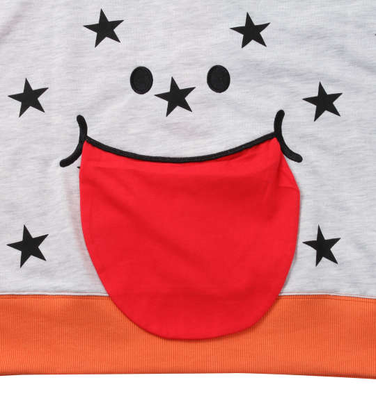 大きいサイズ UP!SMILE クレイジー切替パーカー オレンジ×カモ 3L 4L 5L 6L/1278-0382-2-128