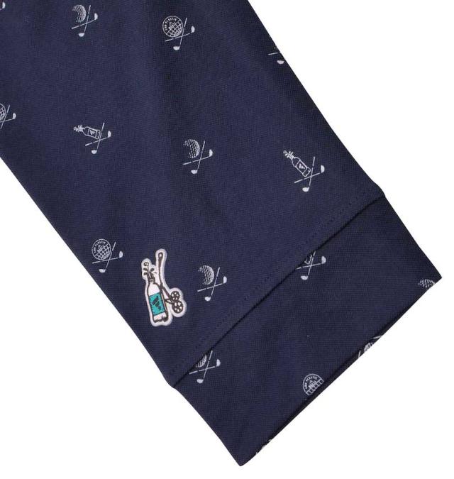 大きいサイズ adidas golf(アディダスゴルフ) PLAY GREENモノグラム長袖B.Dシャツ レジェンドインク 3XL/1278-2310-2-128