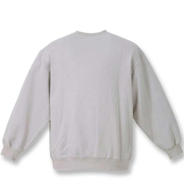 大きいサイズ FUN for modemdesign face ojisan クルーネックスウェット アッシュ 3L 4L 5L 6L/1278-3608-1-128