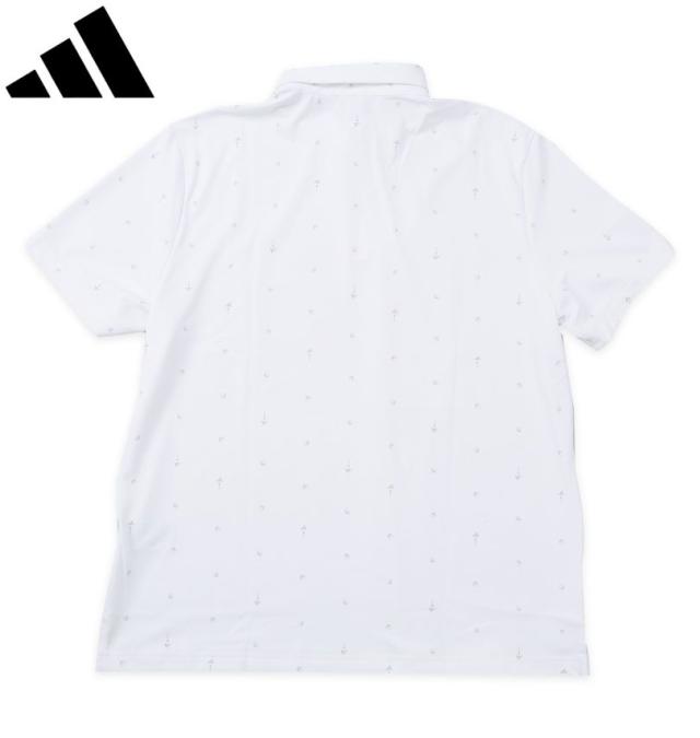 大きいサイズ adidas golf アディダスゴルフ モノグラム 半袖シャツ ホワイト 3XL 4XL 5XL/1278-5201-1-128