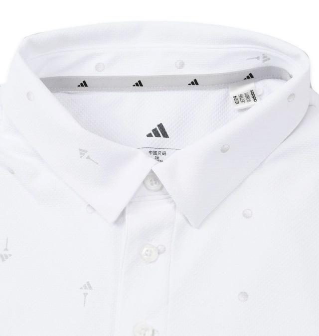 大きいサイズ adidas golf アディダスゴルフ モノグラム 半袖シャツ ホワイト 3XL 4XL 5XL/1278-5201-1-128
