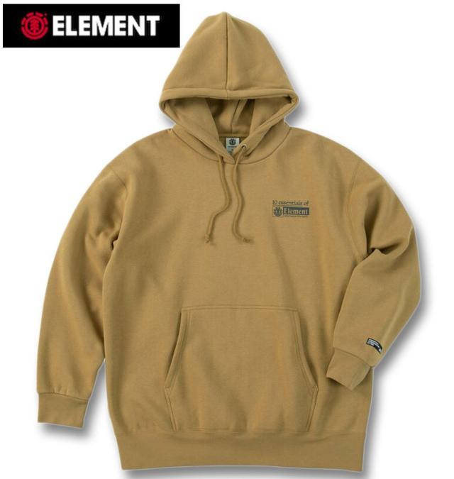 大きいサイズ ELEMENT ESSENTIAL プルパーカー ブラウン 3L 4L 5L 6L/1278-5366-1-128