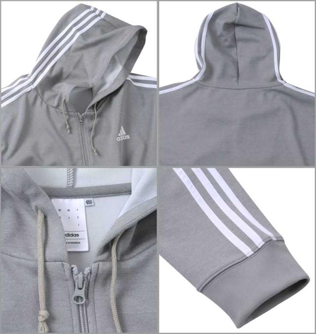 大きいサイズ adidas アディダス ウォームアップ フルジップパーカー ミディアムヘザーグレー 3XO〜8XO/1278-3301-4-129