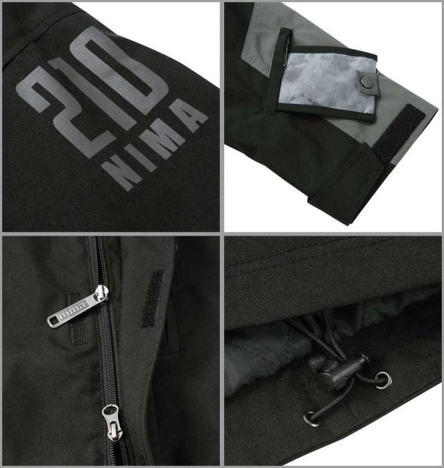 大きいサイズ nima スノーボードジャケット ブラック 3L 5L 7L/1256-3310-2-430