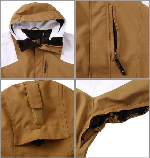 大きいサイズ nima スノーボードジャケット キャメル 3L 5L 7L/1256-3310-3-430