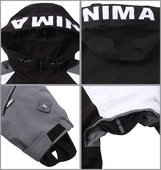 大きいサイズ nima スノーボード ジャケット ブラック 3L 5L 7L/1256-4300-2-430