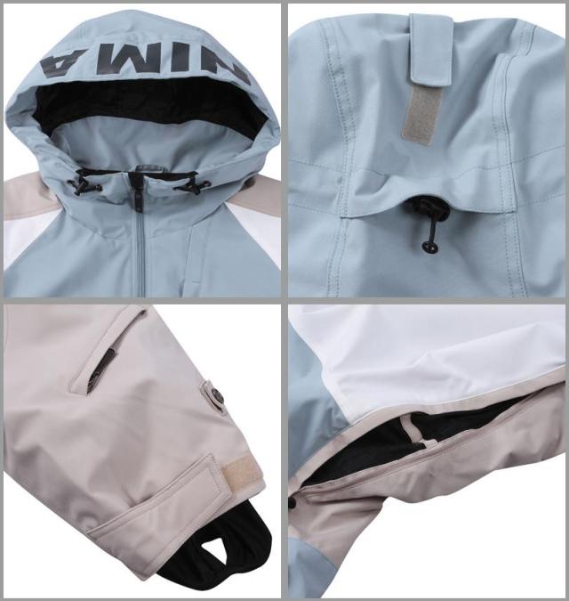 大きいサイズ nima スノーボード ジャケット ブルーグレー 3L 5L 7L/1256-4300-3-430